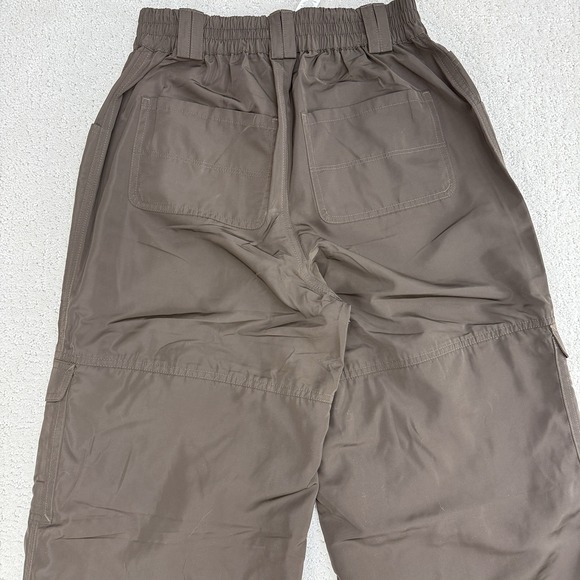 Alo High Waist Ski Moto Cargo Pant Brown Wide Leg XS Women $198 - Picture 9 of 15